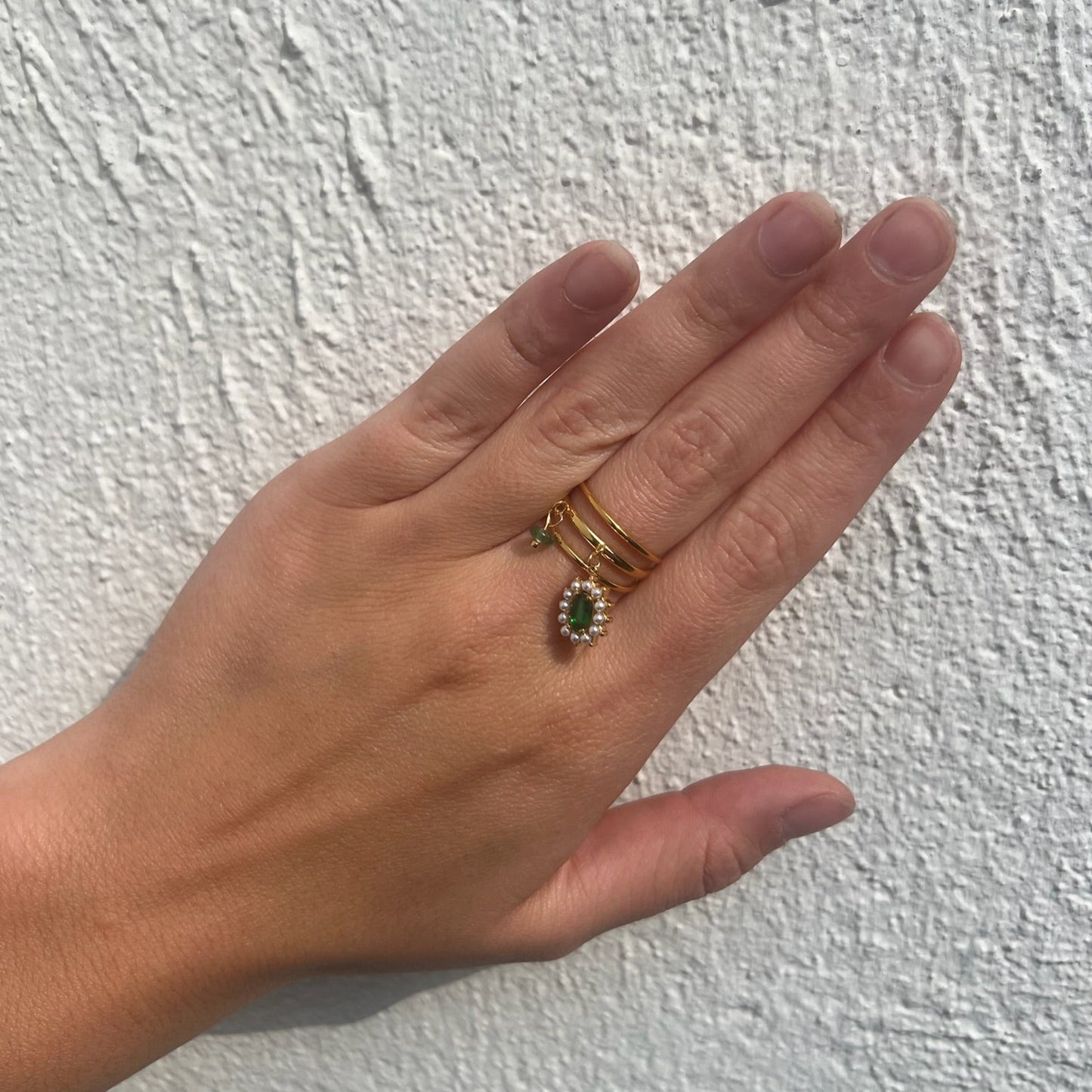 Bague Emeraude Breloque
