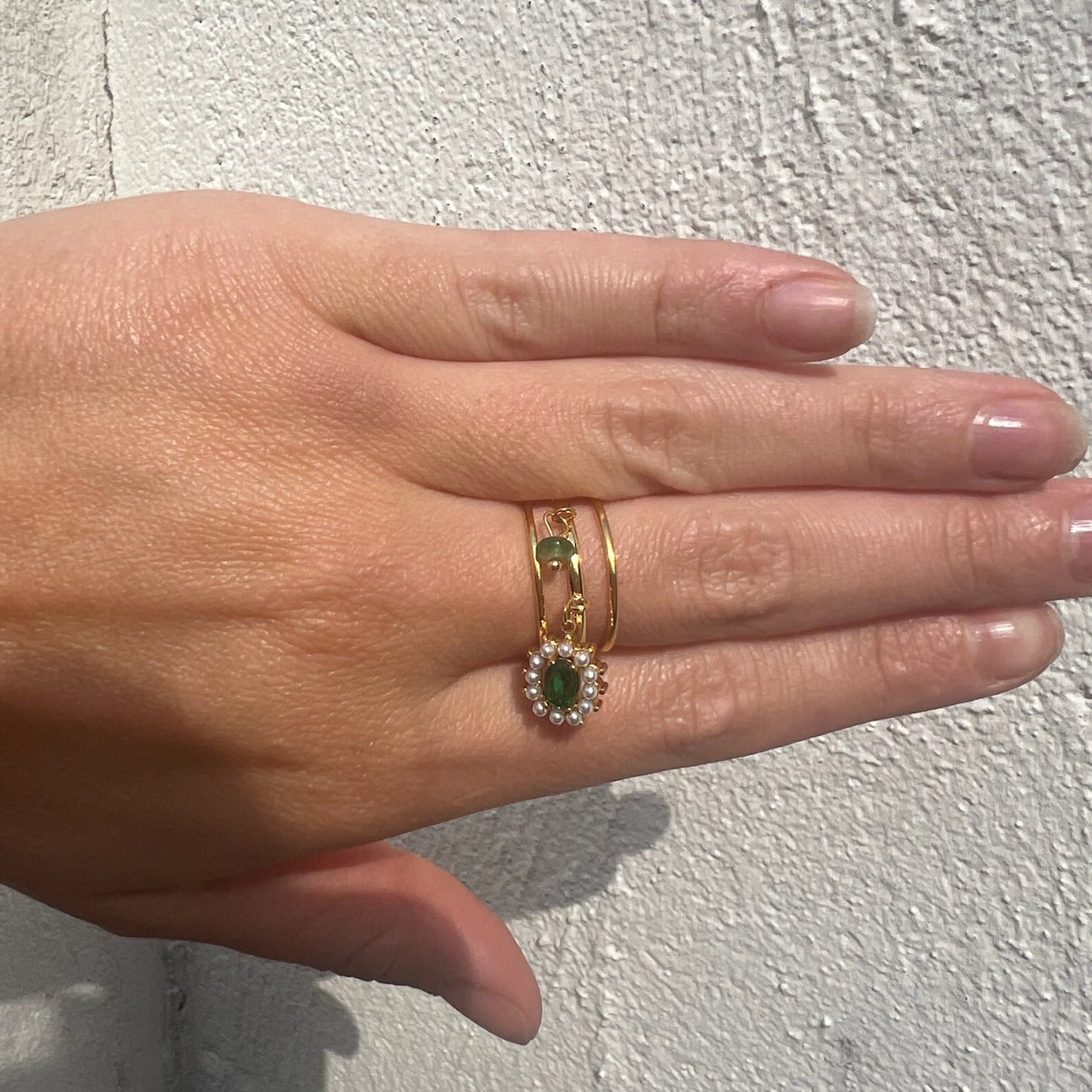 Bague Emeraude Breloque