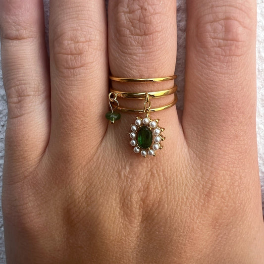 Bague Emeraude Breloque