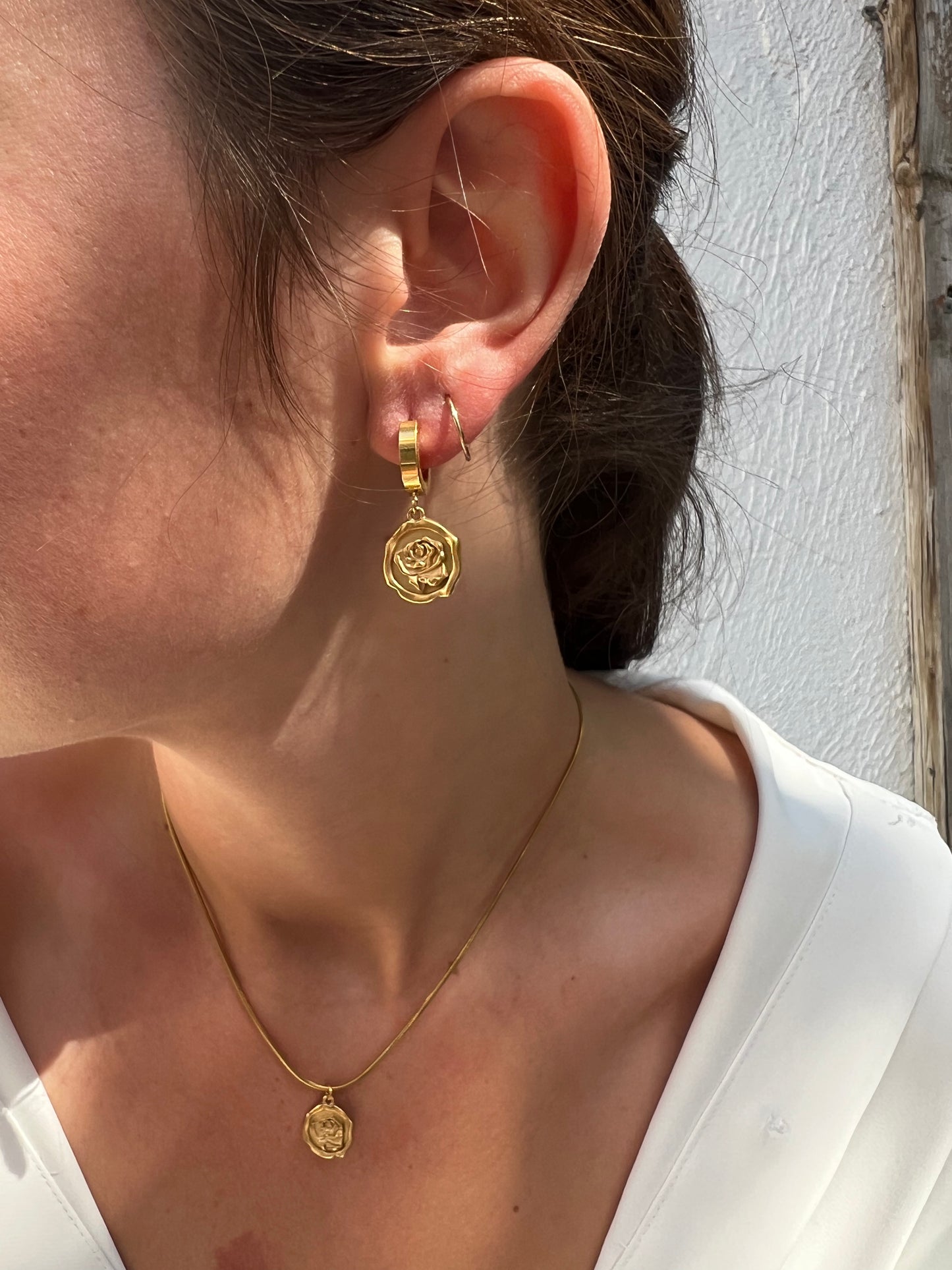 Boucles d'oreilles Rosa